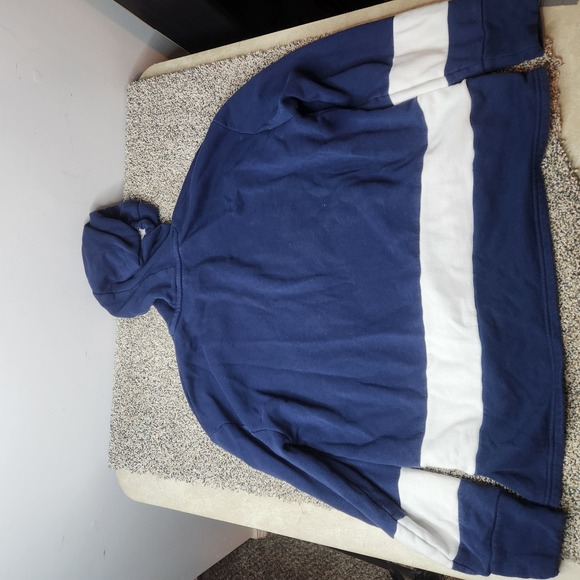 Fanatics Women's Large Notre Dame Heather Navy Block Party Arch Pullover - Picture 7 of 9